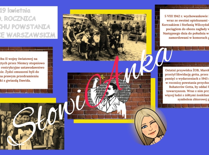 Rocznica powstania w getcie warszawskim. GAZETKA i NAPIS z okazji 80. rocznicy wybuchu powstania w getcie warszawskim + 2 prezentacje na lekcje języka polskiego GRATIS