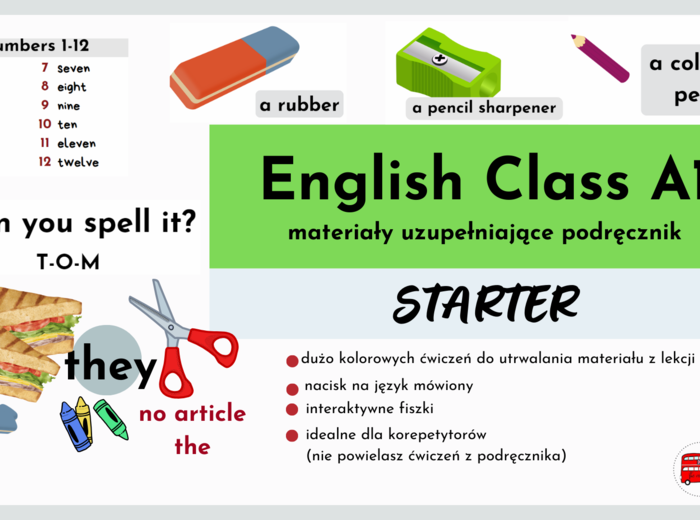 English Class A1, starter, materiały uzupełniające podręcznik