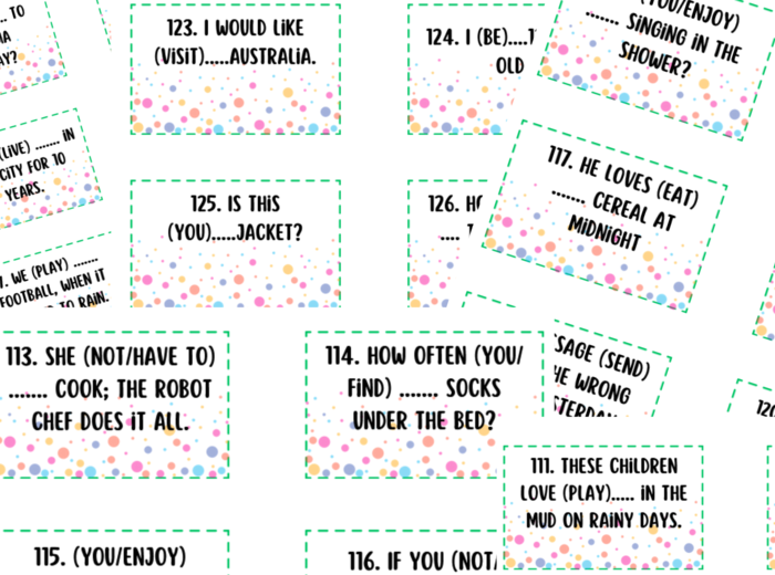 środki językowe, mix, E8