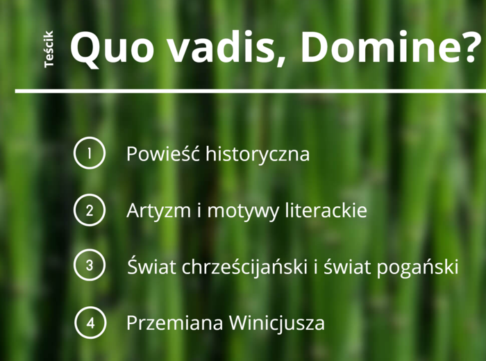 Quo vadis Henryka Sienkiewicza