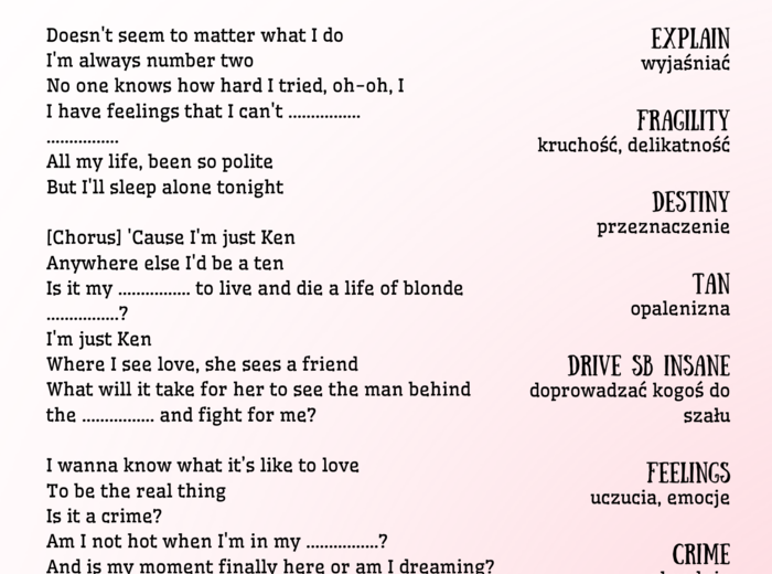 I'm just Ken - Ryan Gosling