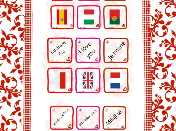 Valentine's Day in different languages by Alicja Soszka