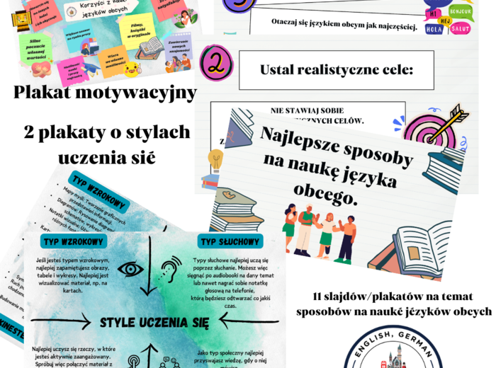 Pakiet startowy - materiały na pierwsze zajęcia języka obcego - język angielski,niemiecki hiszpański, rosyjski i inne