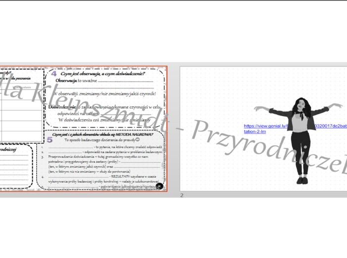 Karta pracy „Jak poznawać przyrodę” + gratisowy link do lekcji multimedialnej (pomysłu na lekcję) niekomercyjnej wykonanej w genial.ly do indywidualnego pobrania i użycia do celów niekomercyjnych. Przyroda 4, dział I „Poznajemy warsztat przyrodnika”