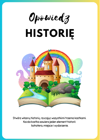 Opowiedz Historię - Trzy Kostki do Rzucania: Rozwijaj Kreatywność Dzieci