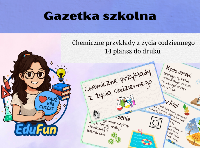 Gazetka "Chemiczne przykłady z życia codziennego"