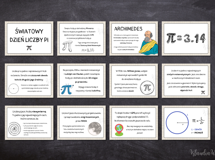 Światowy Dzień Liczby Pi - gazetka szkolna