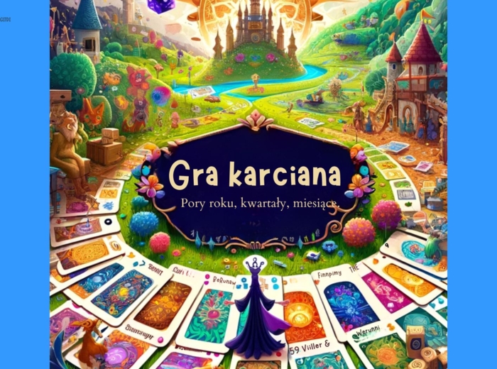 Gry karciane : pory roku, miesiące, kwartały, znaki rzymskie.