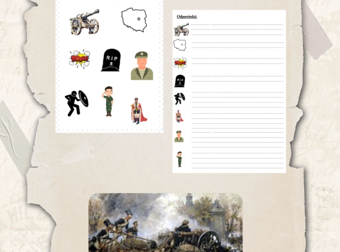 Ikony (obrazki) do lektury "Reduta Ordona" Adama Mickiewicza