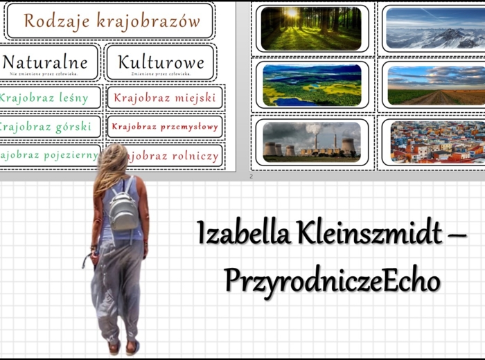 Materiał do zalaminowania/praca w grupach/stacje zadaniowe/układanka/puzzle „Rodzaje krajobrazów” w pdf. Przyroda, dział „Poznajemy krajobraz najbliższej okolicy”.