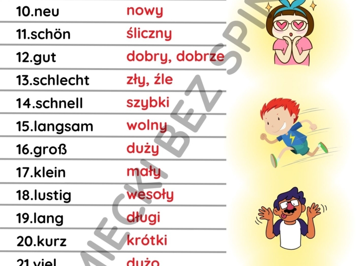 E-book "499 podstawowych słów w języku niemieckim"