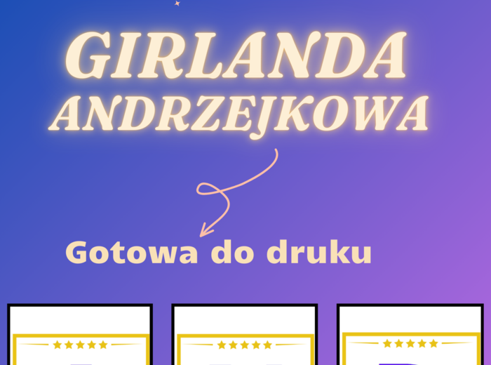 Girlanda do wycięcia – Andrzejki 🎉✨