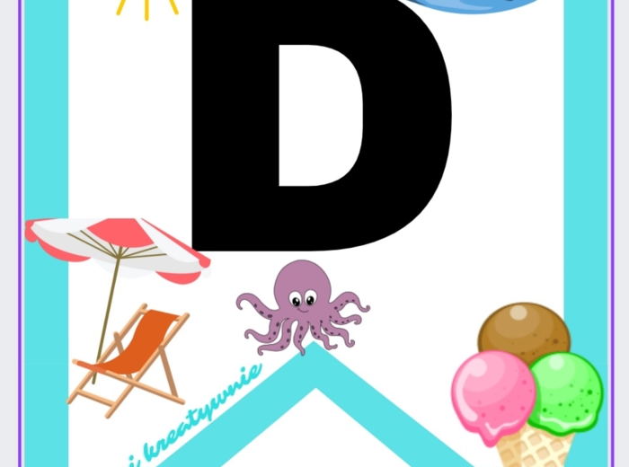 Odliczanie do wakacji - girlanda