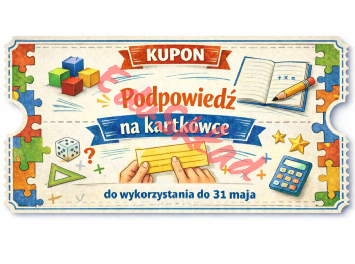 📘 Kupony motywacyjne na matematykę - Wersja 2