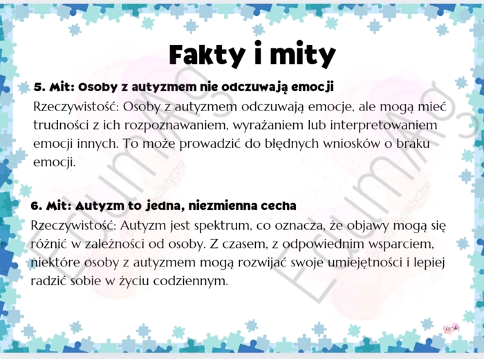 2 kwietnia Światowy Dzień Świadomości Autyzmu