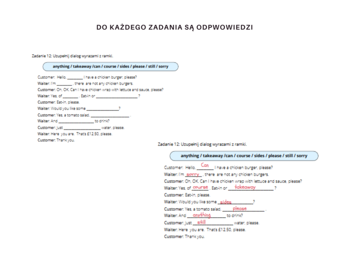 Together dla klasy 4 Unit 5 Dodatkowe materiały, Gramatyka, Słownictwo, Komunikacja, Karty pracy, ćwiczenia, zadania, nazwy produktów spożywczych, rzeczowniki policzalne i niepoliczalne, zamawianie posiłku w restauracji