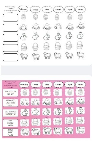 Wielkanocny planer mowy