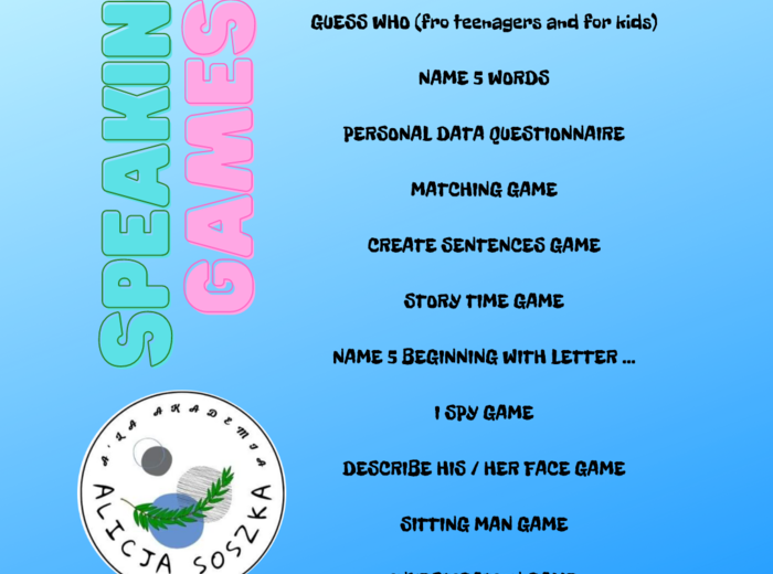 SPEAKING VISUALIZATION GAMES by Alicja Soszka