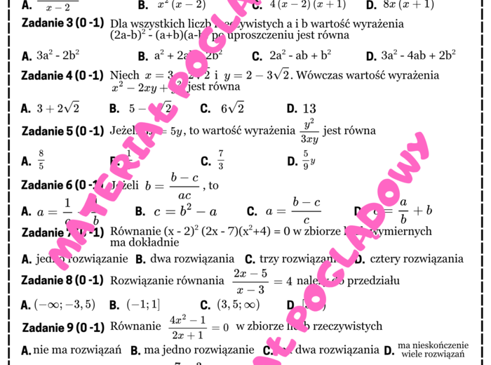 PAKIET - Mini Matura. Matematyka cz. 1