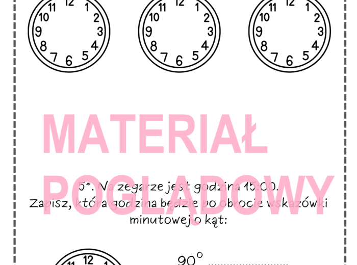 KĄTY - karta pracy lub kartkówka (wersja dla klasy 4)
