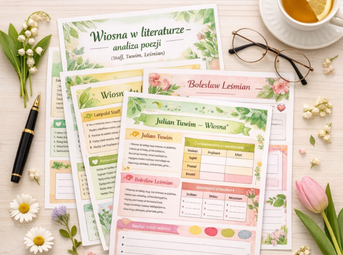 Wiosna w literaturze – analiza poezji (Staff, Tuwim, Leśmian)