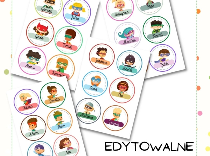 Etykiety - Superbohaterowie