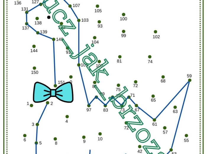 Liczby pierwsze i liczby złożone, połącz kropki, karta pracy, klasa 5