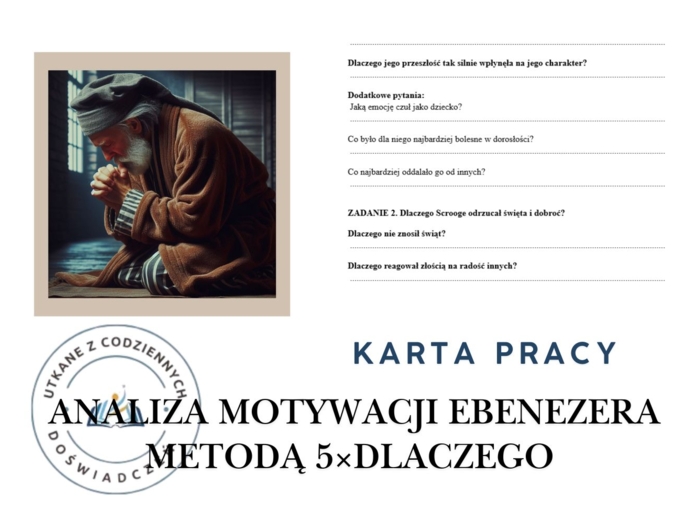 KARTA PRACY – EBENEZER SCROOGE (METODA 5×DLACZEGO)