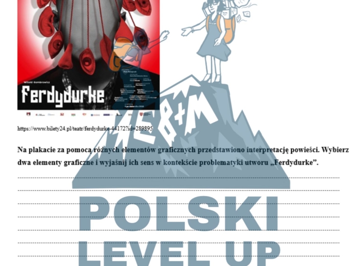 Test ikonograficzny (10 zadań z kluczem odpowiedzi)_Ferdydurke_Polski Level Up