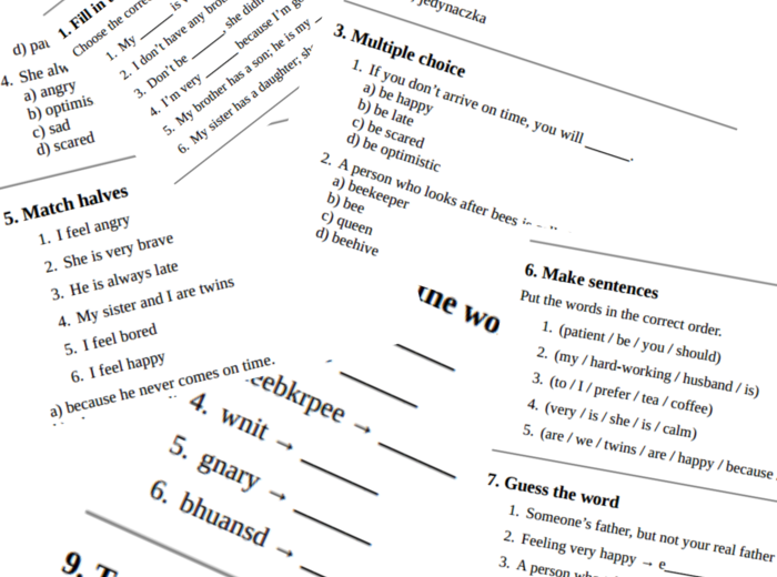 Junior Explorer 5 – Unit 1 – vocabulary revision