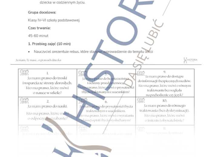 Ja mam, Ty masz… o prawach dziecka