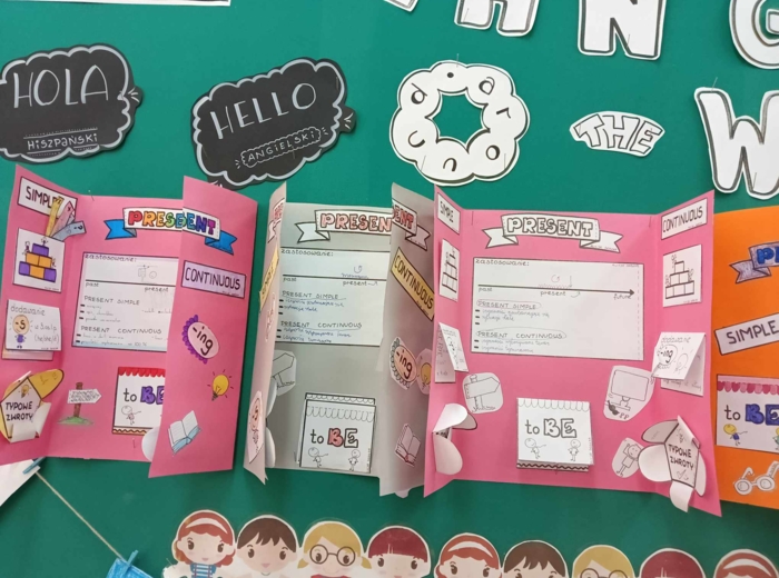 LAPBOOK - Present Simple & Present Continuous by Alicja Soszka