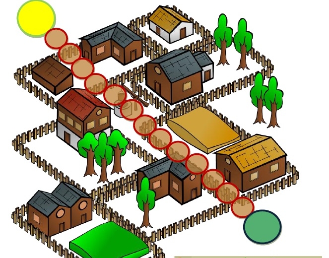 Idzie Grześ przez wieś – Gra planszowa