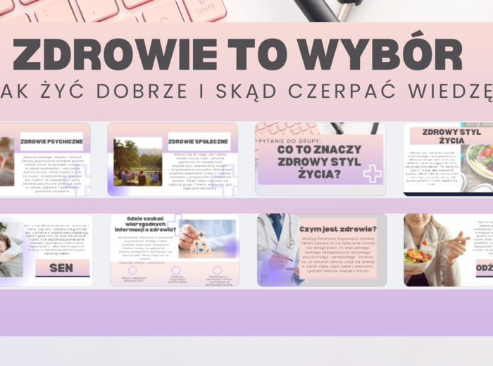 Edukacja Zdrowotna, Godzina wychowawcza- PREZENTACJA- ZDROWIE TO WYBÓR-JAK ŻYĆ DOBRZE I SKĄD CZERPAĆ WIEDZĘ? – kl 6- 17 SLAJDÓW PDF