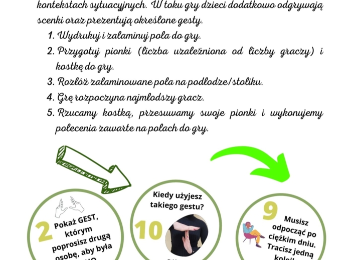 Podłogowa/stolikowa Gra Planszowa GESTY