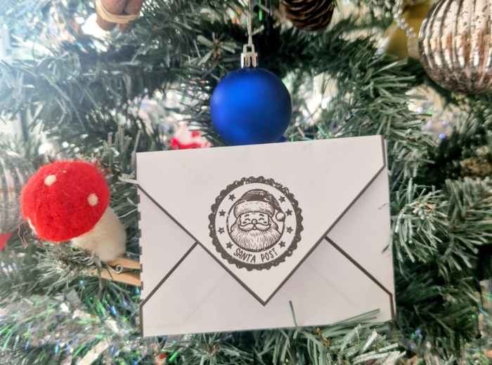 List od Mikołaja + koperta + ślady Mikołaja, Renifera i Elfa/ Mikołajki/ Wigilia