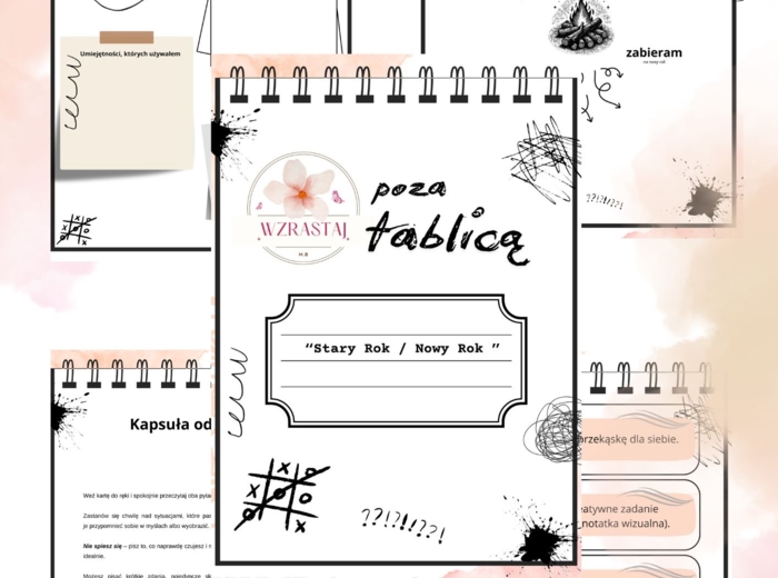 Wzrastaj poza tablicą Stary Rok/ Nowy Rok