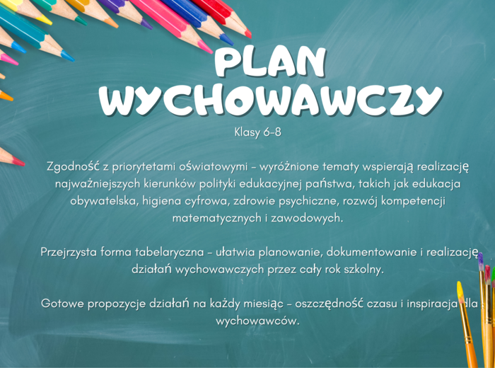 Plan pracy wychowawczej w oparciu o podstawowe kierunki realizacji polityki oświatowej państwa w roku szkolnym 2025/2026
