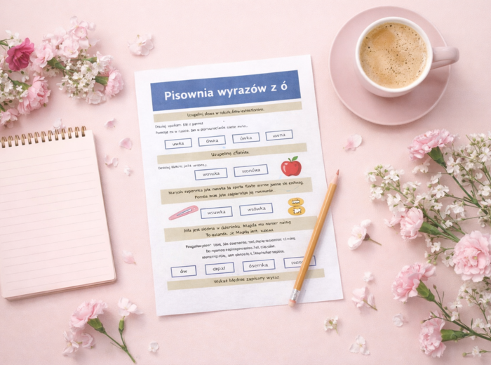PISOWNIA WYRAZÓW Z "Ó" [Karta pracy, sprawdzian}
