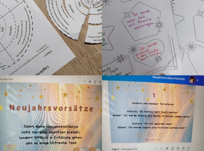 Neujahrvorsätze Paket język niemiecki