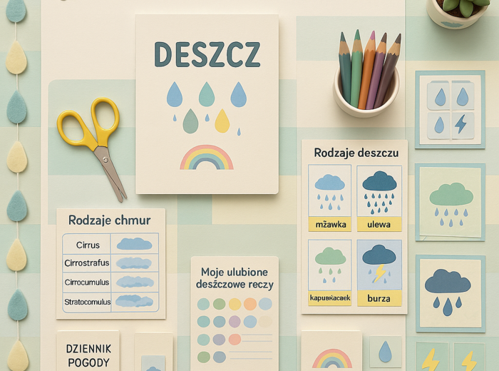Lapbook „Wszystko o deszczu”