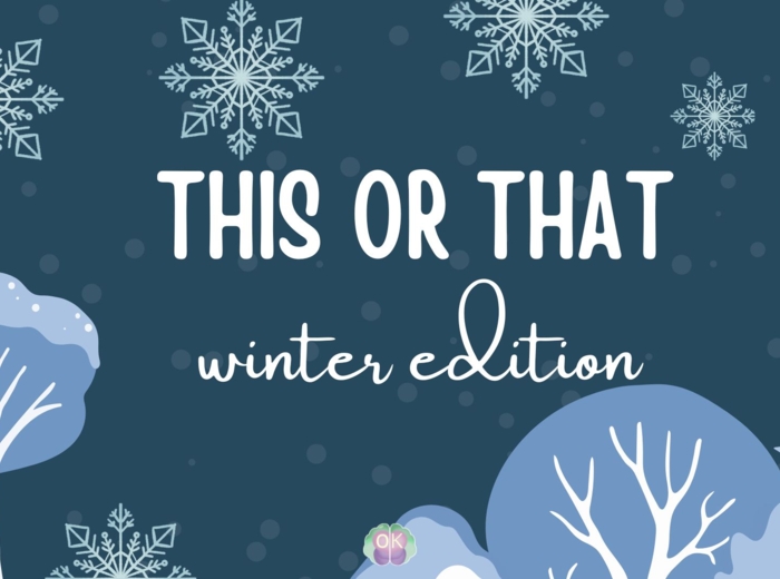 ❄️ This or That – Winter Edition: rozmowy, zabawa i świąteczny klimat po angielsku! ☕🎄zima, święta, konwersacje, mówienie po angielsku, this or that, zimowe pytania, świąteczne lekcje, integracja, speaking, argumentacja. winter, Christmas, this or that, 