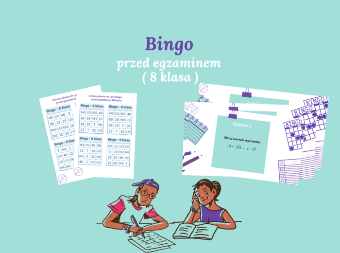 Bingo - zadania przed egzaminem ( 8 klasa )