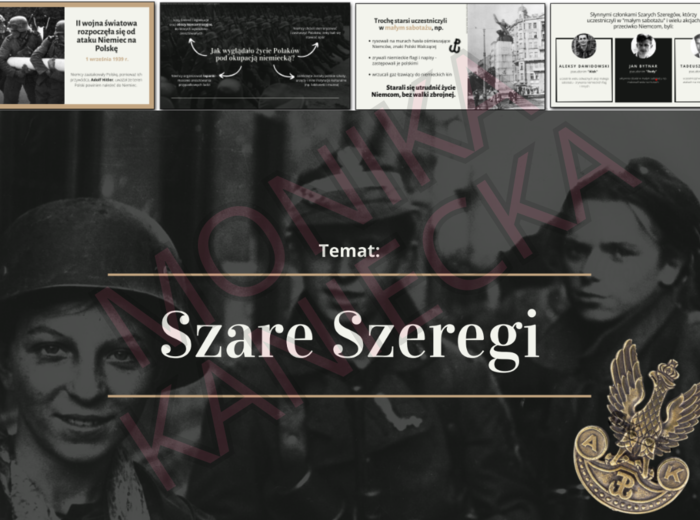 Szare Szeregi - prezentacja historia klasa 4