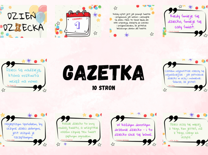 Dzień Dziecka - GAZETKA