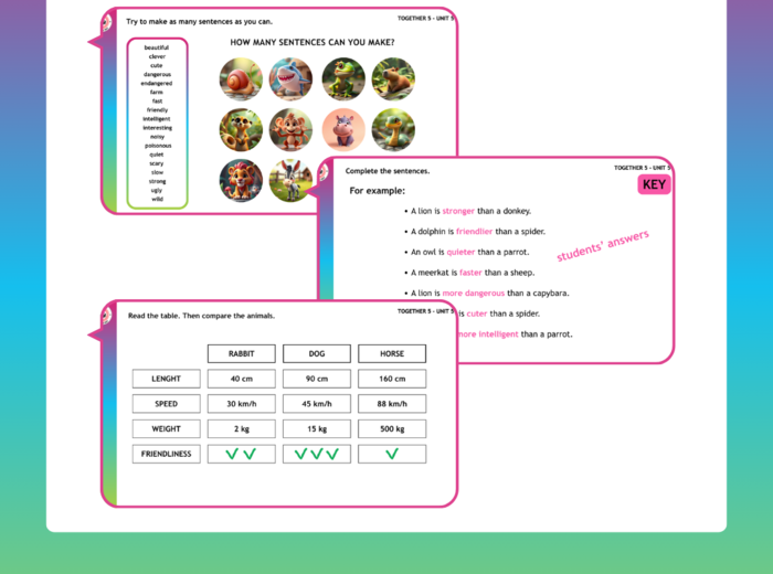 Together 5 Unit 5 - speaking activities