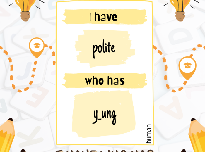 E8 angielski - zestawy I have who has