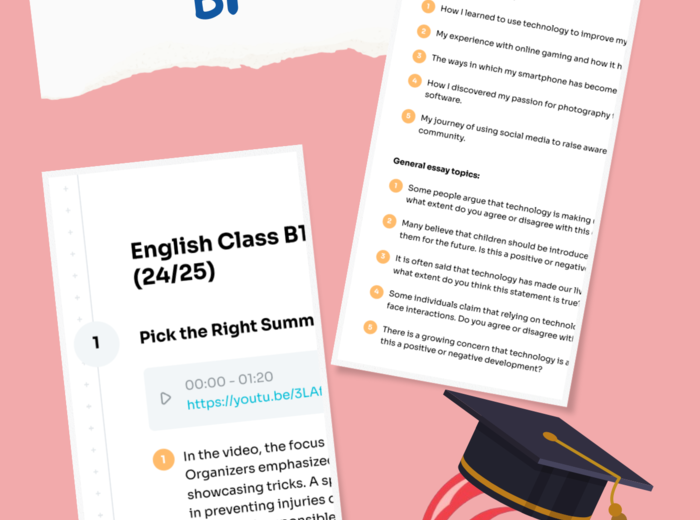 English Class B1 – Unit 1 – karta pracy – The Big Skatebording Event (24/25) – technology, free time