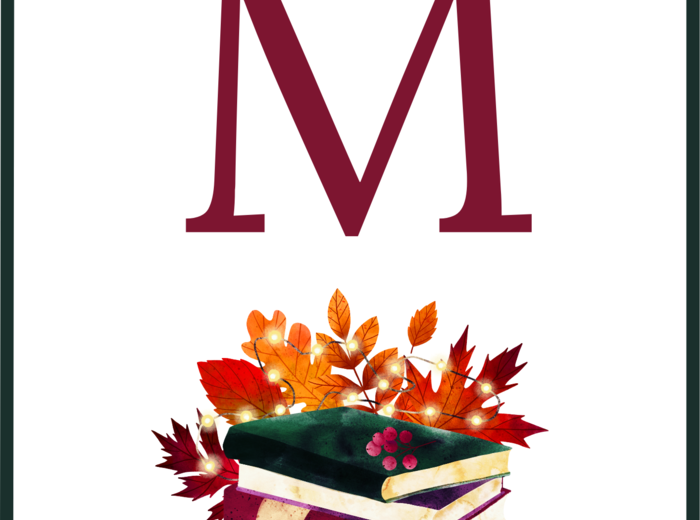 BIBLIOTEKA - MIESIĄC BIBLIOTEK SZKOLNYCH - girlanda - gazetka - wersja 1