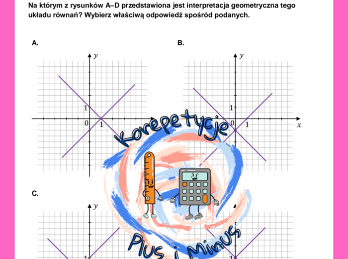 Zadania maturalne - układy równań